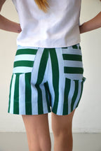 Shorts Gala Green and Light Blue