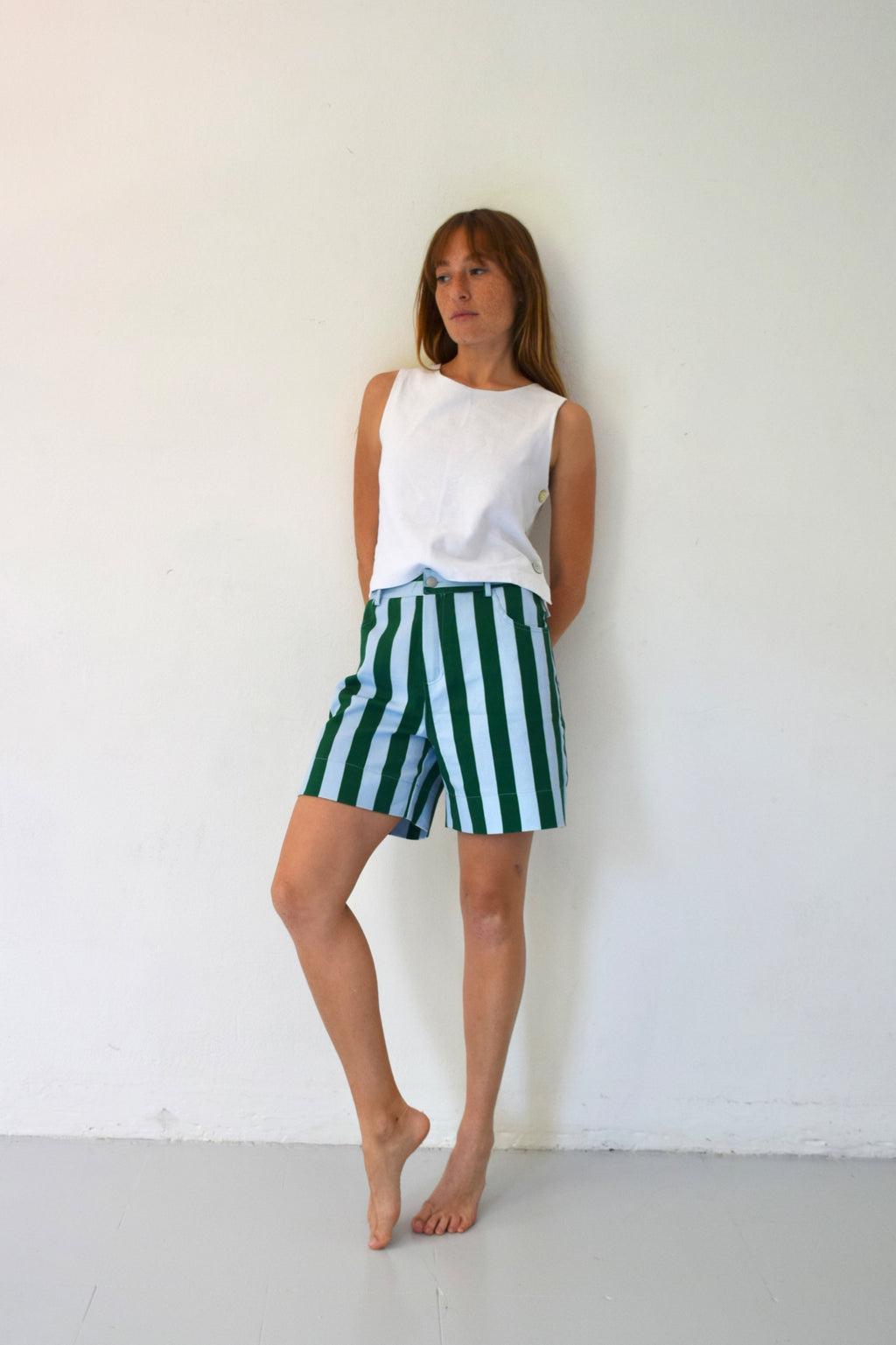 Shorts Gala Green and Light Blue