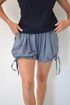 Marina Shorts De Vichy Azul Marino
