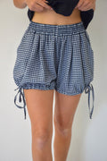 Marina Shorts De Vichy Azul Marino