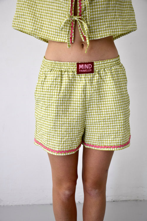 Green Vichy Marta Shorts