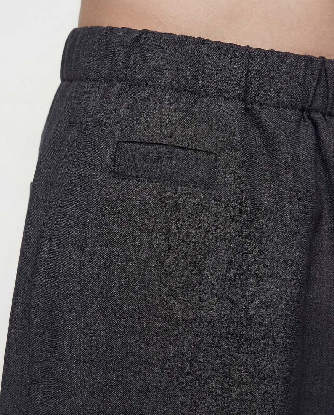 Coltesse - Shorts Sueltos De Algodón Gris Oscuro