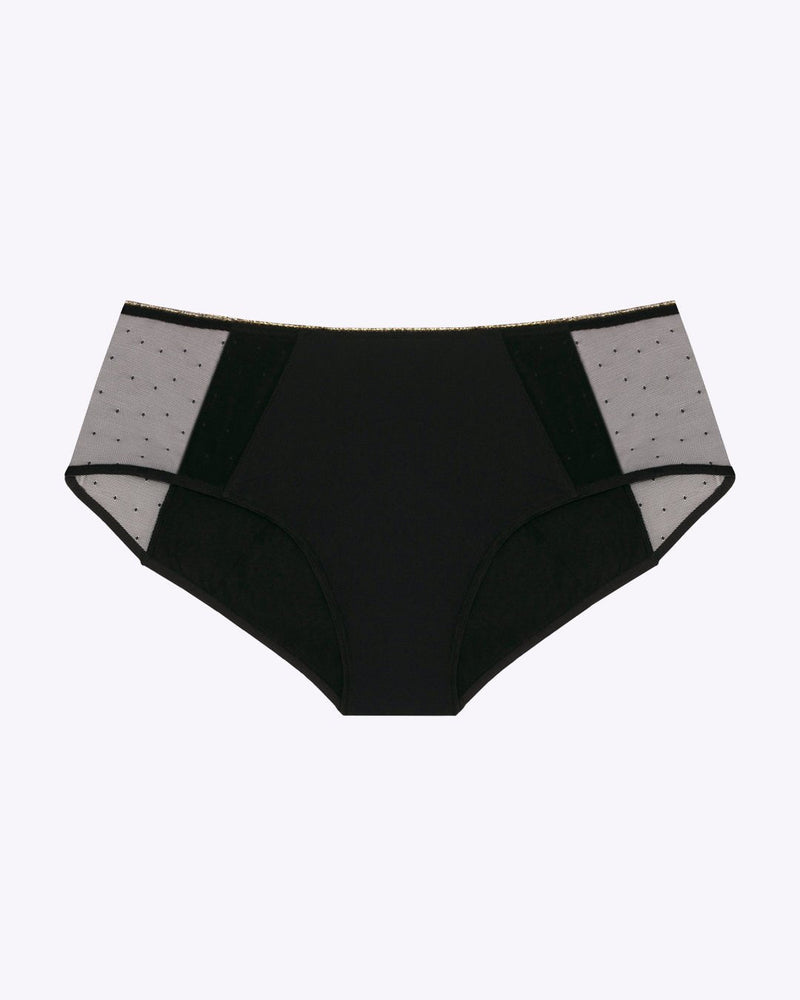 Shorty menstruel plumetis