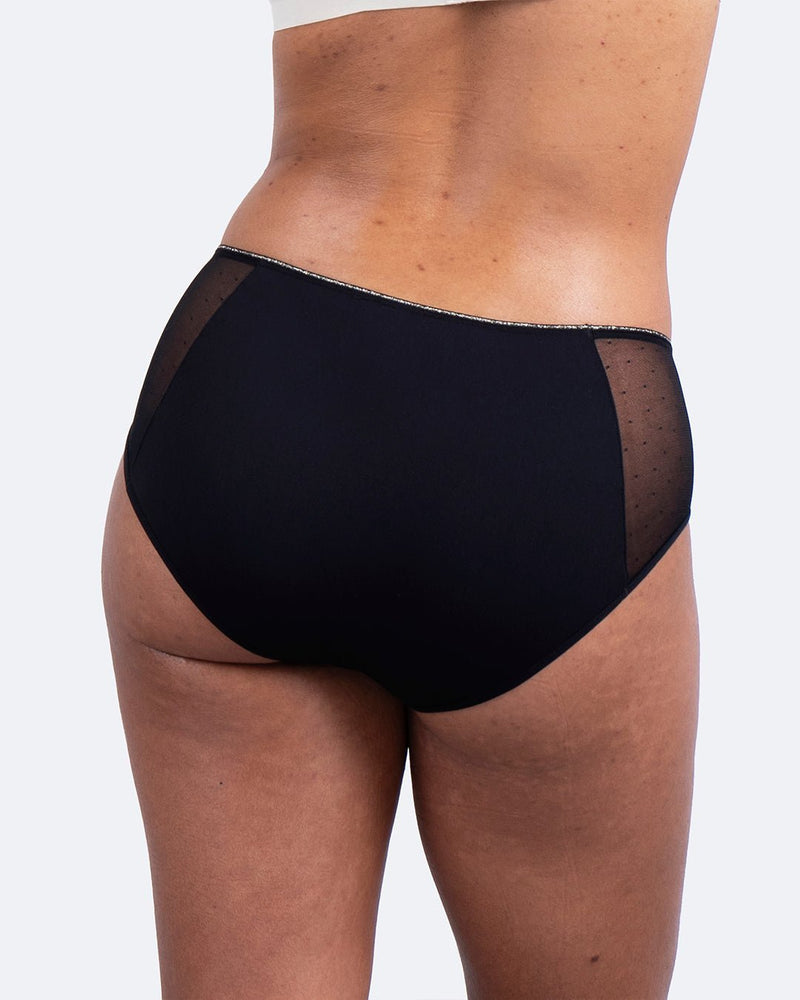 Shorty menstruel plumetis