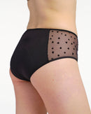 Shorty menstruel tulle cœur