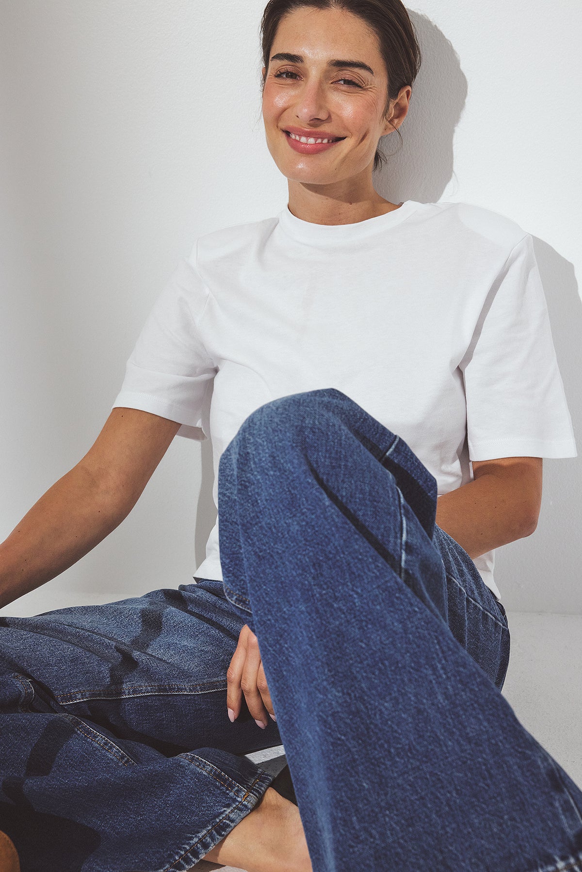 Shoulderpad T-Shirt - White