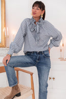 SIBÈLE Bleue - Blouse Carreaux