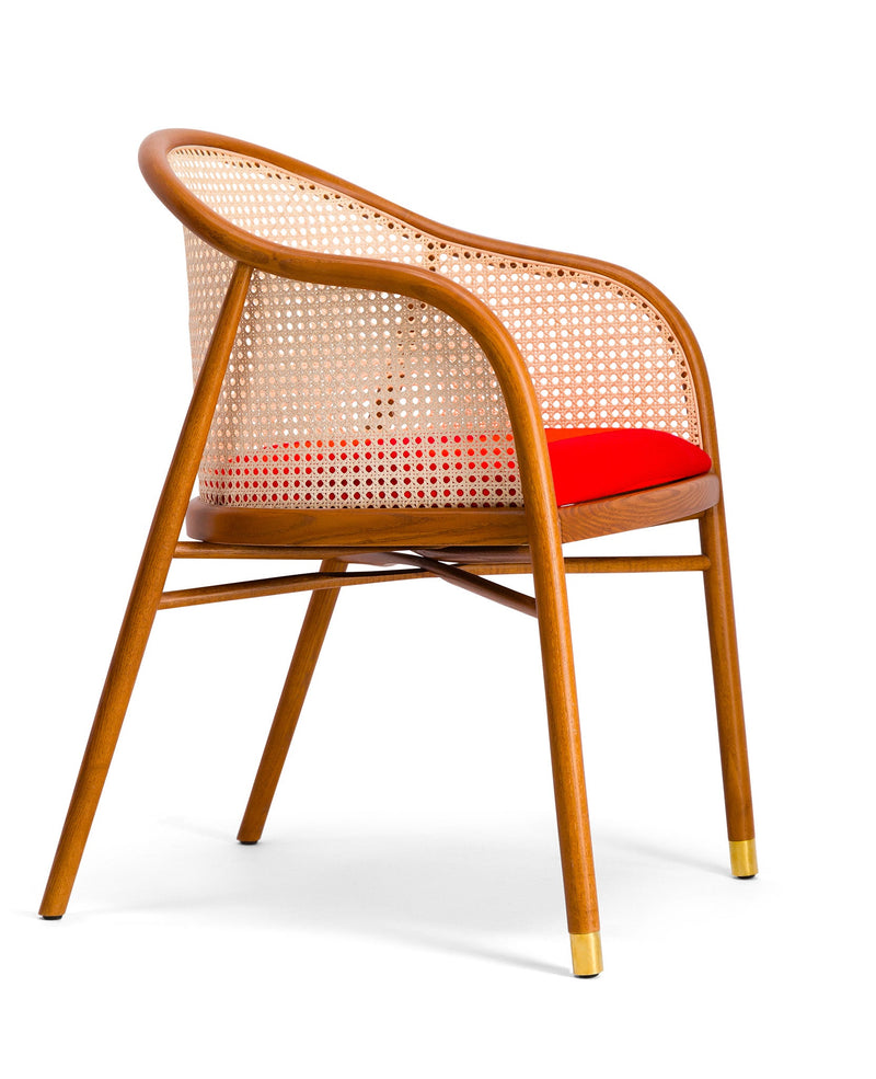 Fauteuil - Cavallo - Collaboration Kvadrat Et Raf Simons - Brun Et Orange