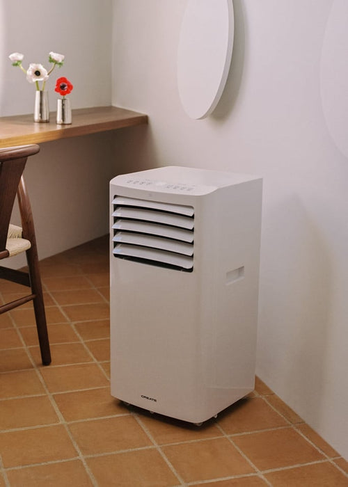 Silkair Dual Connect 12000 - Aire acondicionado portátil 4 en 1 WiFi 12000 BTU con bomba de calor - Con kit de extracción de ventana corredera - Blanco roto