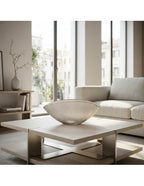 New Burano - Centre De Table - 38x11 Cm - Corde/Argent