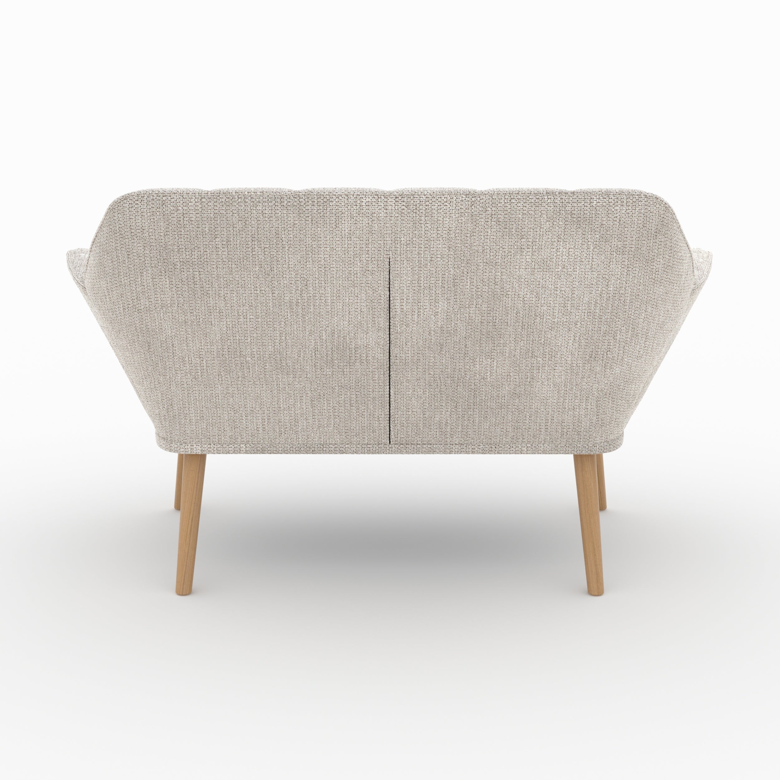 Simba - Canapé 2 Places En Tissu Gris Clair