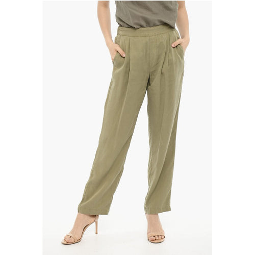 Single Pleat Flared Pants