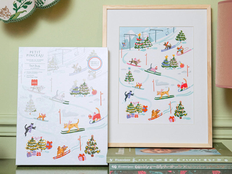 Coffret Peinture Au Numéro - Petit Pinceau - Tout Shuss