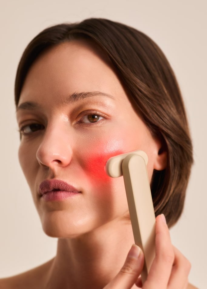 Skincare Led Wand 4 In 1 - Baguette Faciale Led 4-En-1 Avec Technologie Ems - Sable