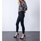 Skinny Cropped Basic Lily Enduction - Black