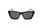 Luxury Eyewear – Occhiali da sole - Saint Laurent, occhiali da sole neri con lenti scure, vista frontale