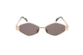 Luxury Eyewear – Solbriller - Celine, guldfarvede solbriller med mørke glas, set forfra