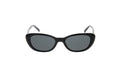 Luxury Eyewear – Solbriller - Saint Laurent, sorte solbriller, mørke glas, plaststel, set forfra