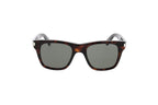 Luxury Eyewear – Lunettes De Soleil - Saint Laurent, lunettes de soleil marron & noir, vue de face, sur fond blanc
