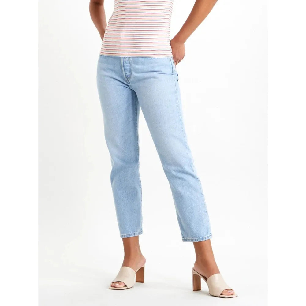 Levi'S 501® Crop Jeans Vrouwen Blauw Regular Fit