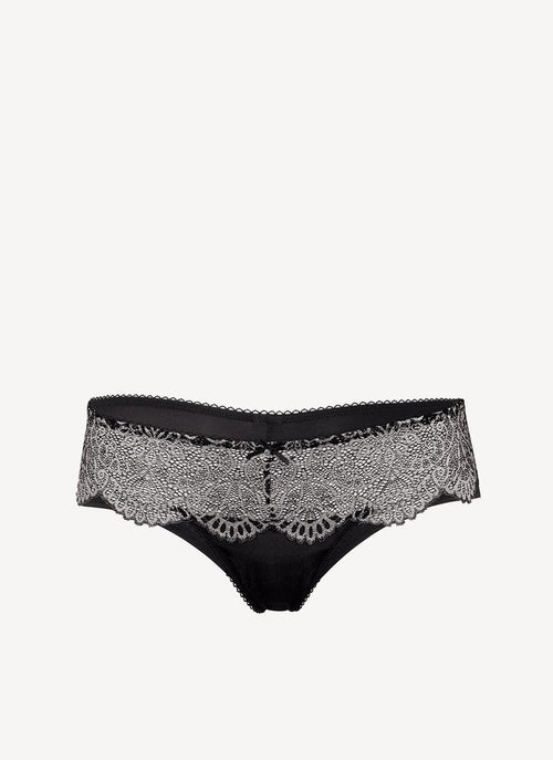 Wonderbra - Tanga Brésilien Spirit Lace - Black Ivory - Femme