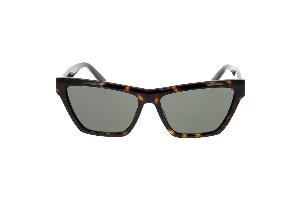 Luxury Eyewear – Occhiali Da Sole - Saint Laurent, occhiali da sole marroni e neri, lenti scure, vista frontale
