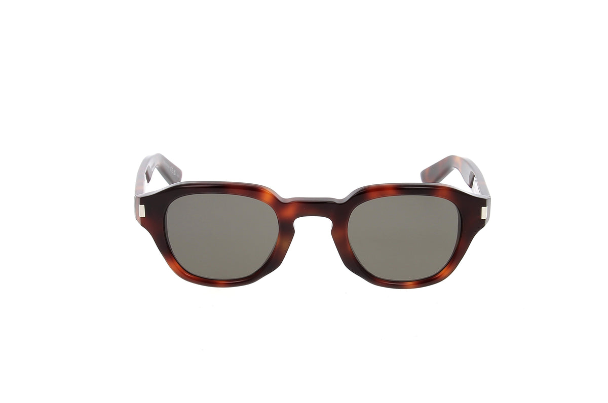 Luxury Eyewear – Lunettes De Soleil - Saint Laurent, lunettes de soleil marron "écaille de tortue", verres foncés, vue de face