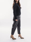 Salsa - Pantalon Similicuir - Black - Femme