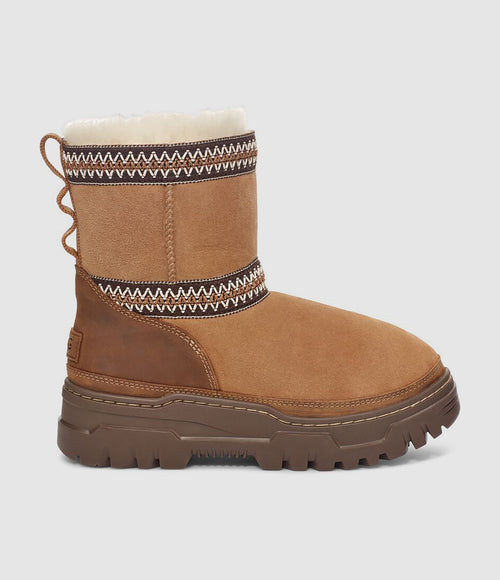 Ugg - Bottines Classic Mini Trailgazer Chestnut - Femme