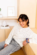 Small Chouchou Manjuk "Tresse" - Graphite