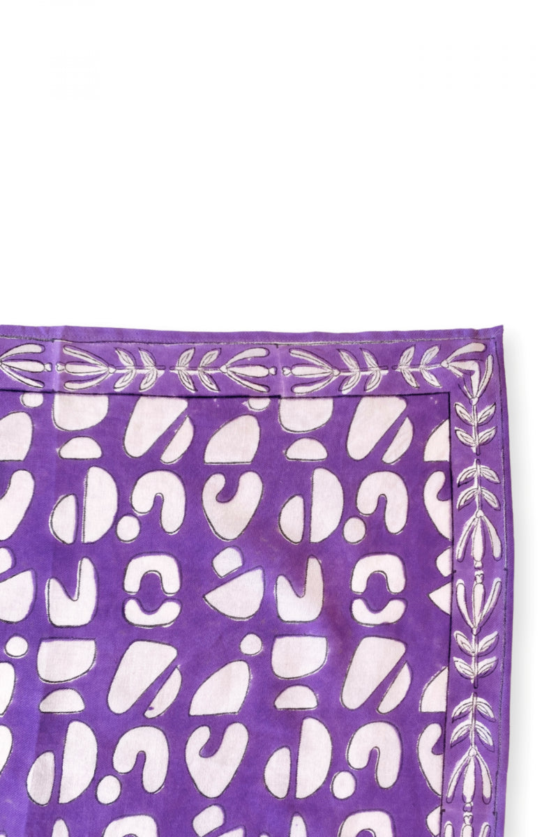 Small Foulard Manika "Artistic" - Violette