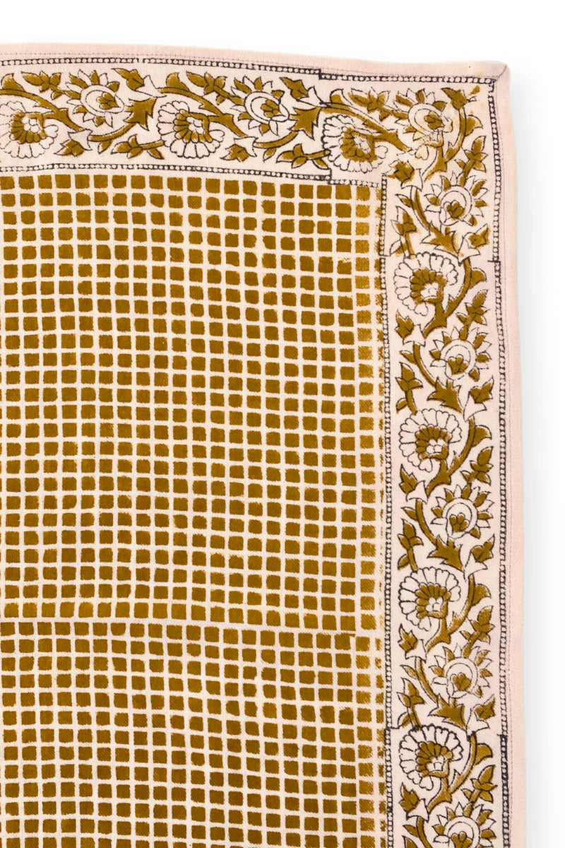 Small Foulard Manika "Mosaïc" - Tobacco