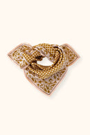 Small Foulard Manika "Mosaïc" - Tobacco