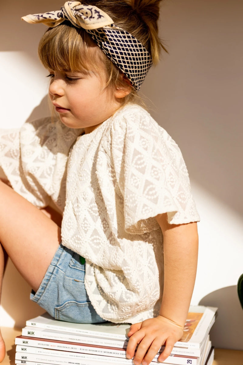 Small Foulard Manika "Mosaïc" - Graphite