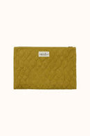 Small Pochette Sana "Damassé" - Golden Lime