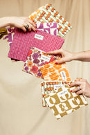 Small Pochette Sana "Khadi" - Fuchsia