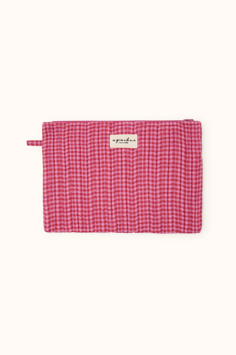 Small Pochette Sana "Khadi" - Fuchsia