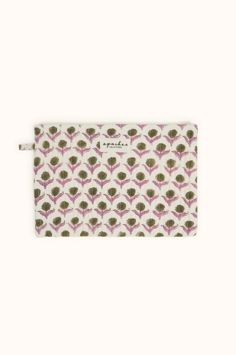 Small Pochette Sana "Lotus" - Kaki