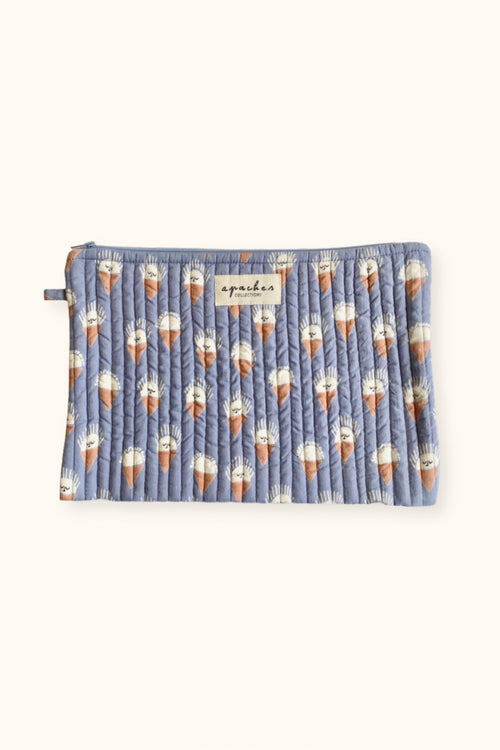 Small Pochette Sana "Sorbet" - Denim