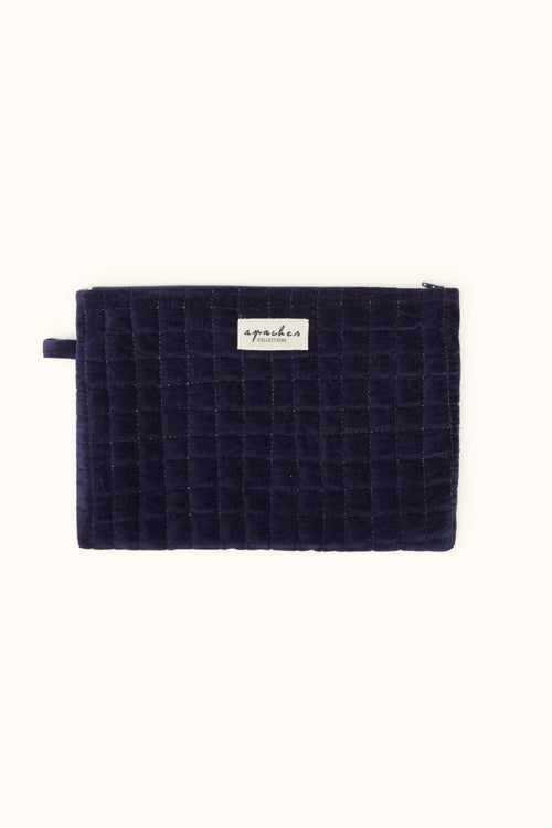 Small Pochette Sana "Velours" - Éclipse