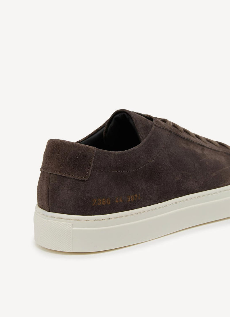 Common Projects - Sneakers Achilles En Suède - Grey - Homme