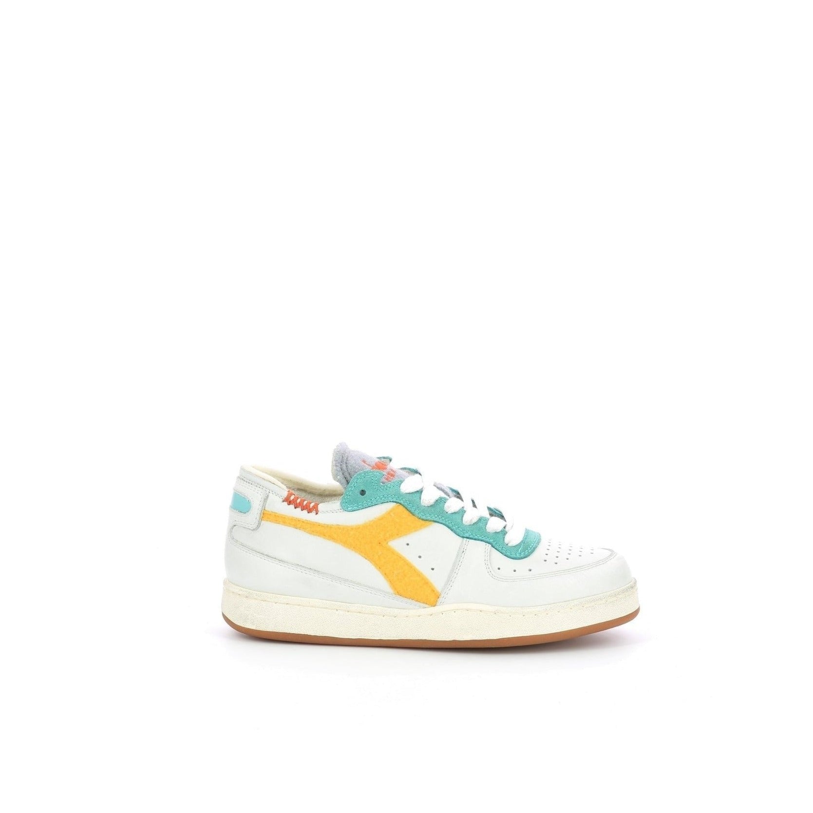 Diadora - Low-Top Sneakers Mi Bask Row C - White/Banana - Unisex