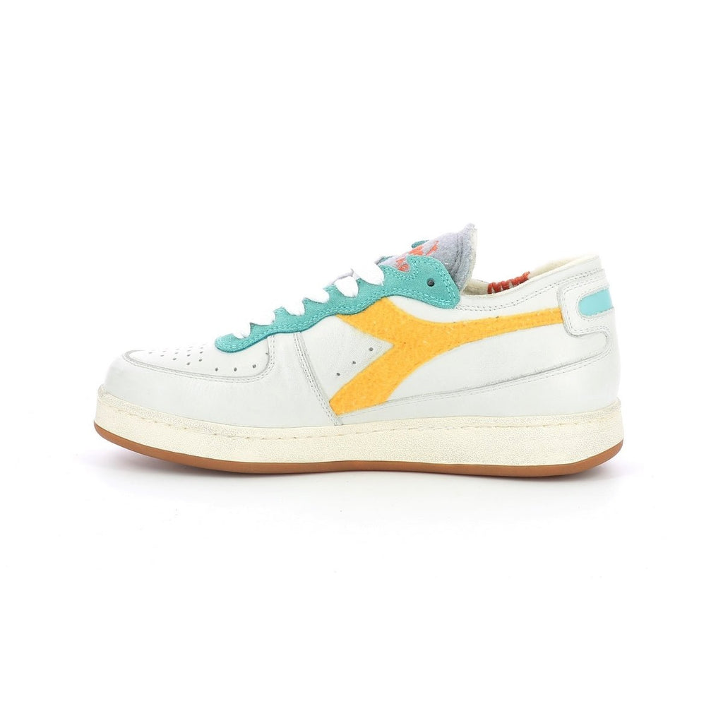 Diadora - Low-Top Sneakers Mi Bask Row C - White/Banana - Unisex