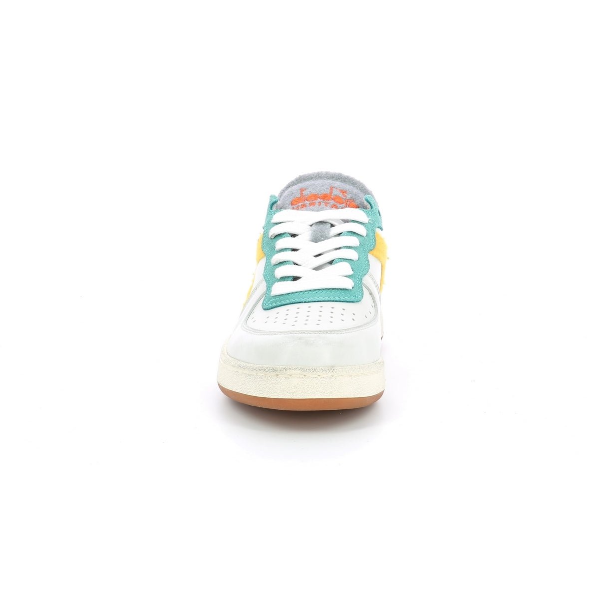 Diadora - Low-Top Sneakers Mi Bask Row C - White/Banana - Unisex