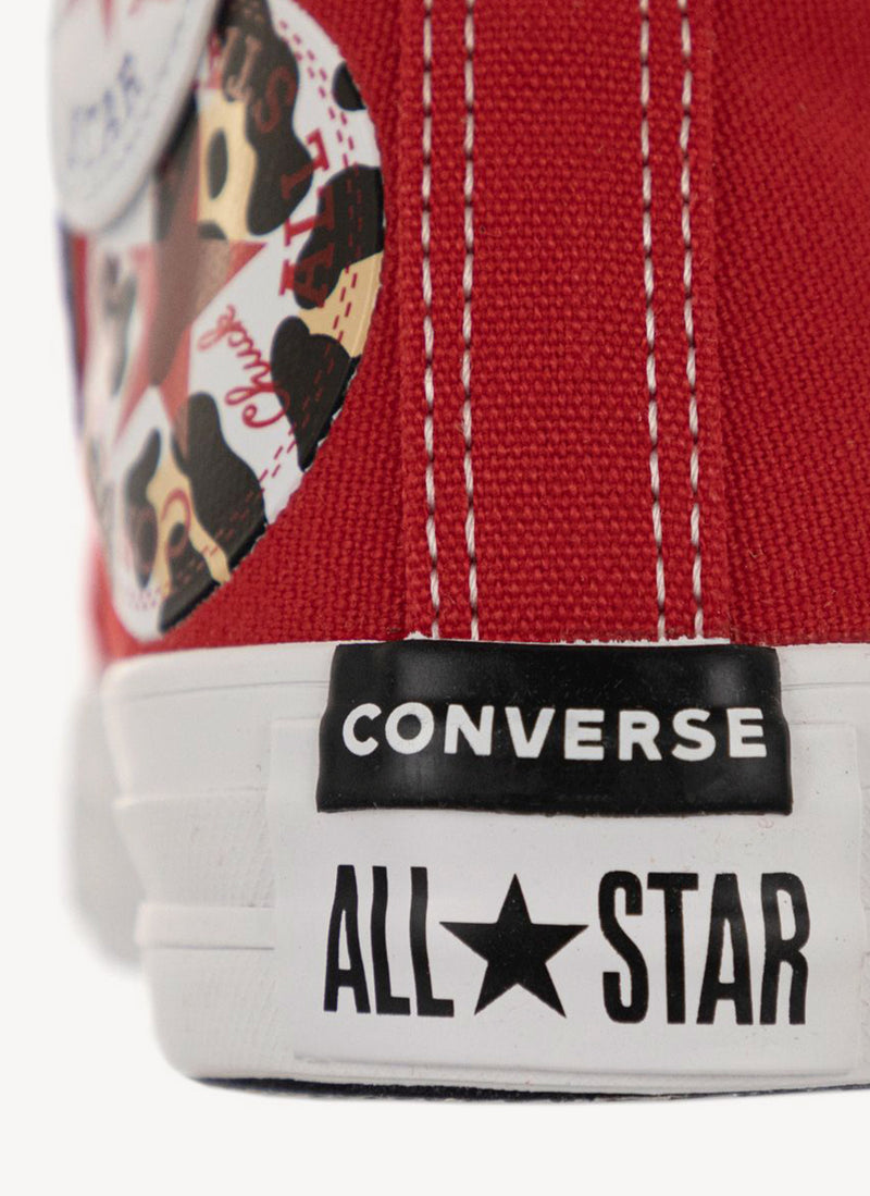 Converse - Sneakers Chuck Taylor Logo Play All Star Hi - Red - Unisexe