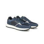 Sneakers Noé Cuir Bleu - Homme