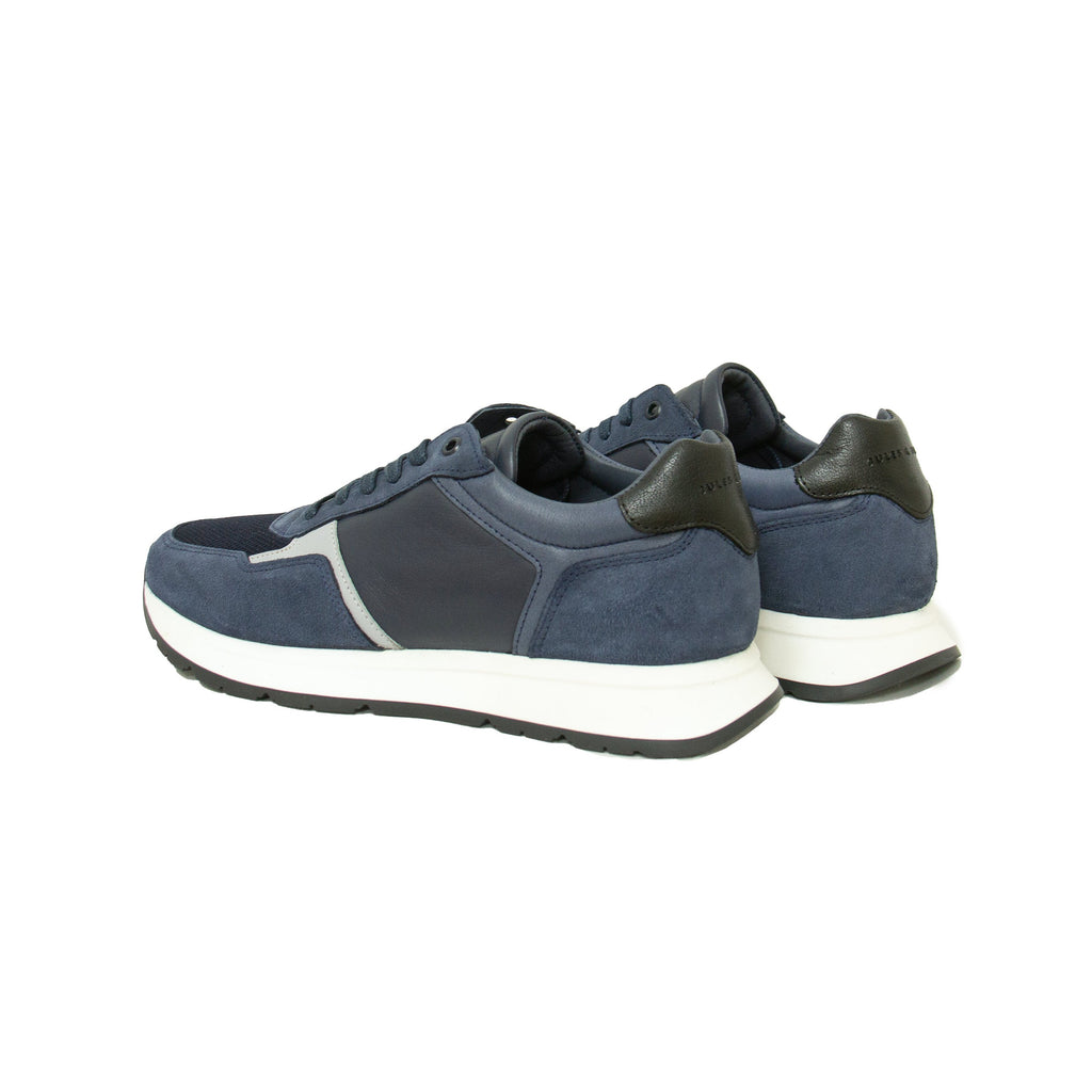 Sneakers Noé Cuir Bleu - Homme