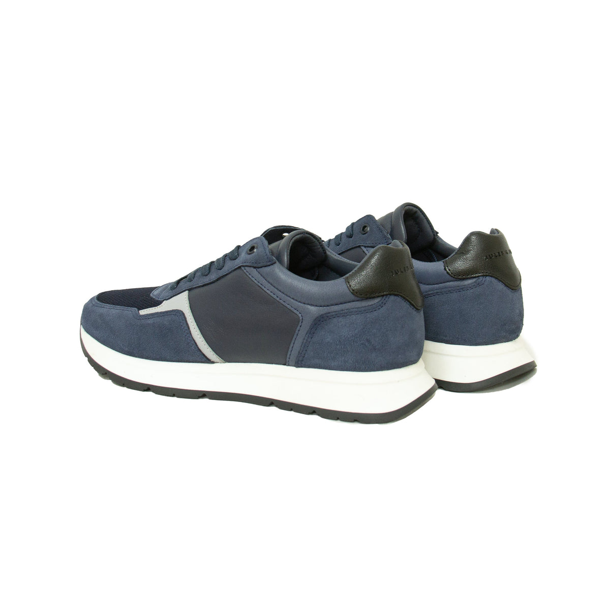 Sneakers Noé Cuir Bleu - Homme