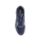 Sneakers Noé Cuir Bleu - Homme