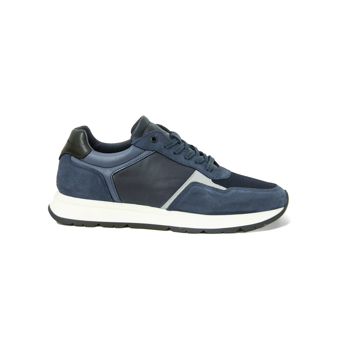 Sneakers Noé Cuir Bleu - Homme